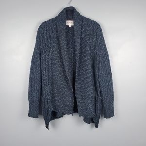 Olive+Oak marled knit chunky open cardigan Size M